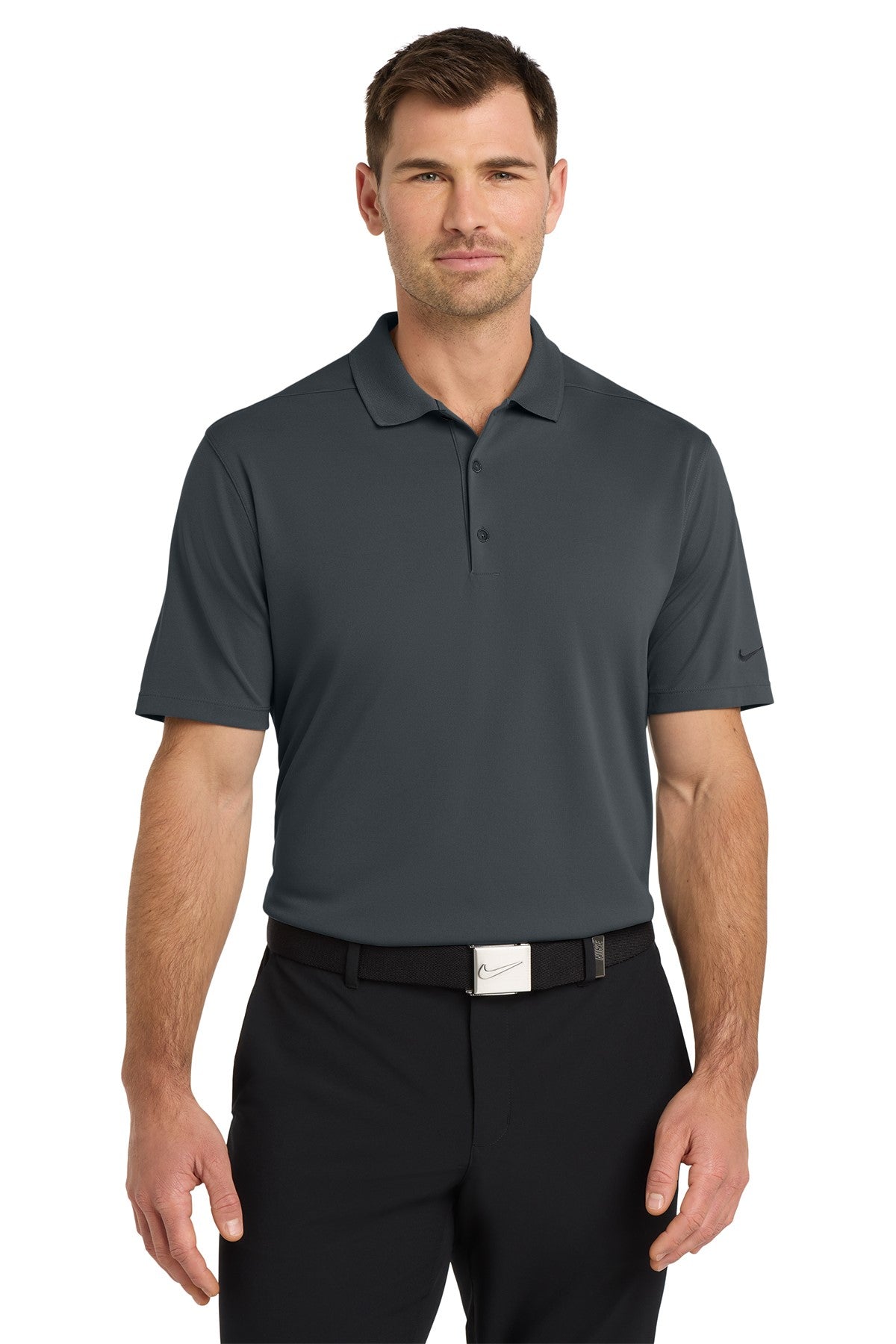 NKDC1963 NIKE MENS DRI FIT PIQUE 2.0 POLO TWO CREDITS