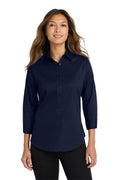 L612 PORT AUTH WOMEN'S 3/4 SLV SHIRT ONE CREDIT