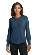 MM1019 MERCER + METTLE WOMENS STRETCH JERSEY BLOUSE ONE CREDIT